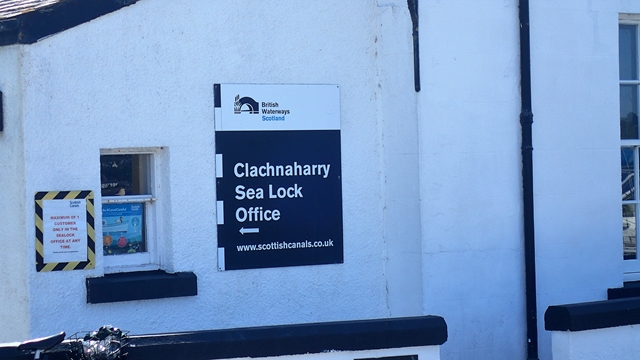 Het Clachnaharry sluismeester's kantoortje