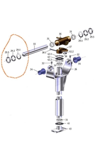  Exploded view windvaan