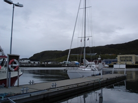 Aan de steiger in Skervøy