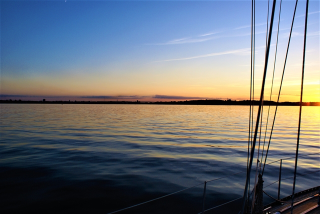 Het ankerplekje in de Kieler Fjord