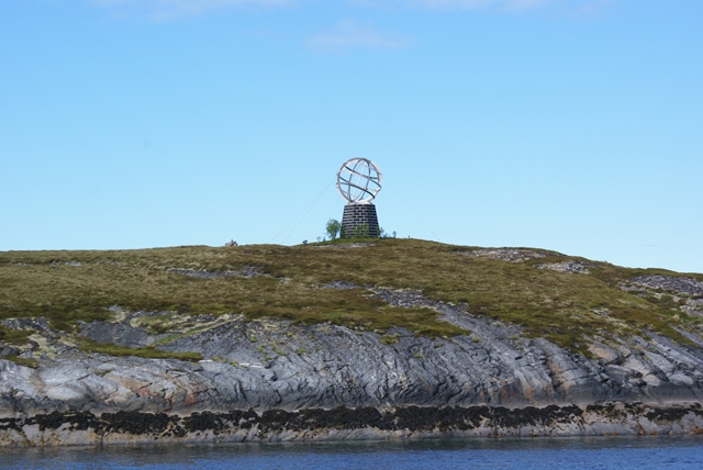 De Polarsirkelmerke op het eiland Vikingen