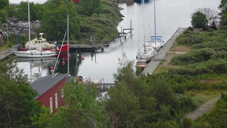 De loodsboot, vanuit de vuurtoren