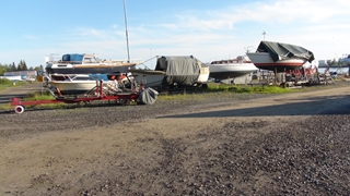 Het jachthaven terrein