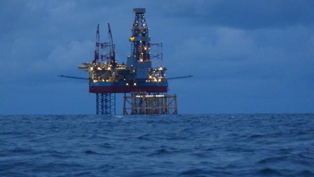 Martin Linge B op de Viking bank. Deze boortorens tref je in grote getale aan in dit gedeelte van de Noordzee