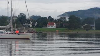 De Deense boot op hetzelfde plekje