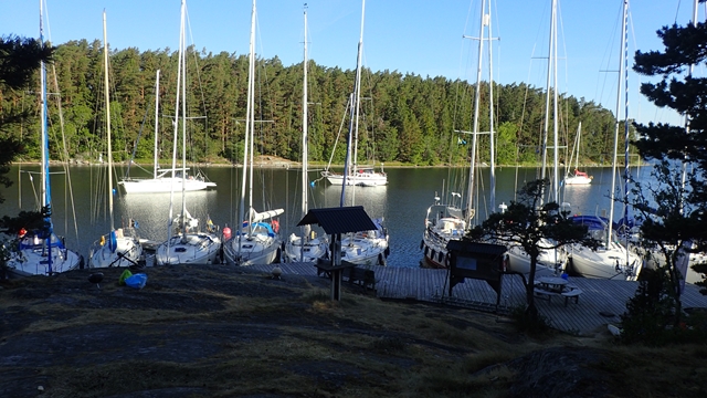 In Norrviken aan de steiger van de Kryssarklubben 