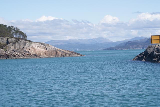 De Korsfjord, vanaf onze ligplaats in Kleppevika