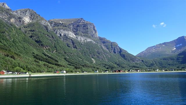 Het schitterende&nbsp; uitzicht vanaf ons plekje in Storvika 