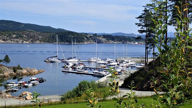 Het nieuwe stuk jachthaven in Bekkjarvik