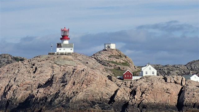 Het licht op het uiterste puntje van Lindesnes 